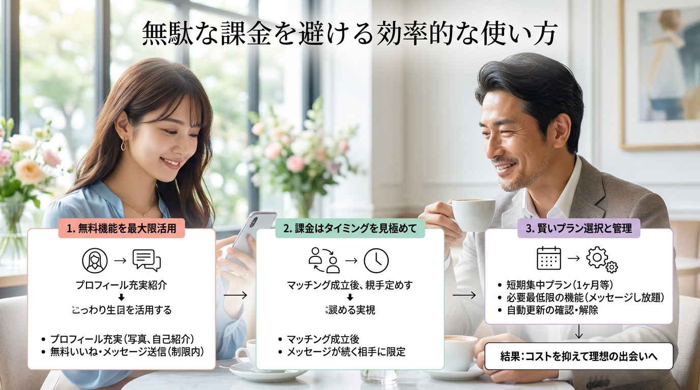 無駄な課金を避ける効率的な使い方