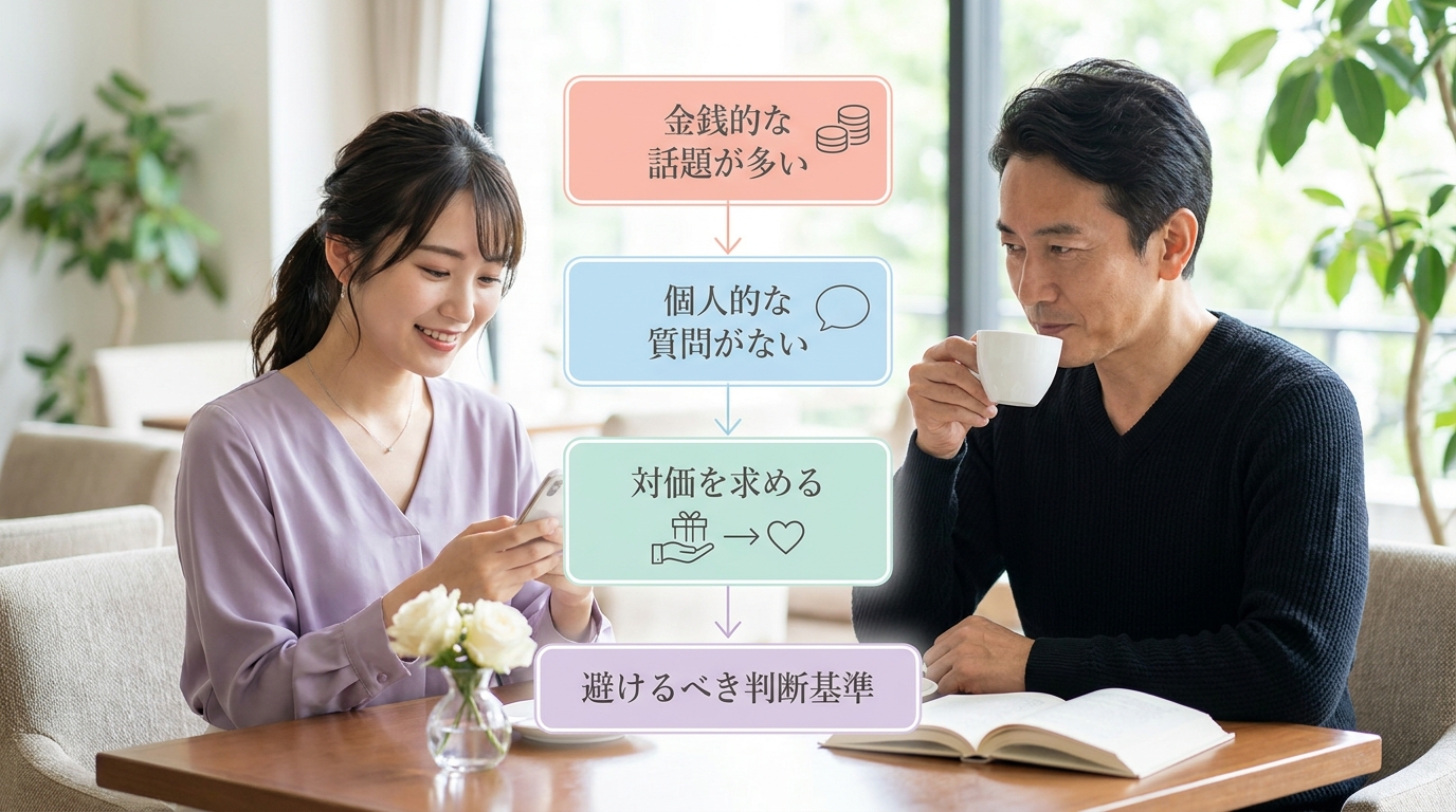 お金だけ目的（財布としか見ていない）女性を避ける判断基準