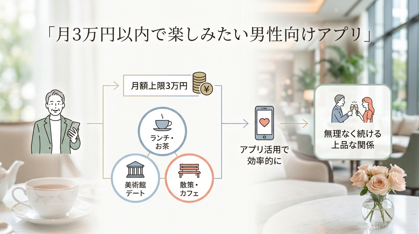 月3万円以内で楽しみたい男性向けアプリ