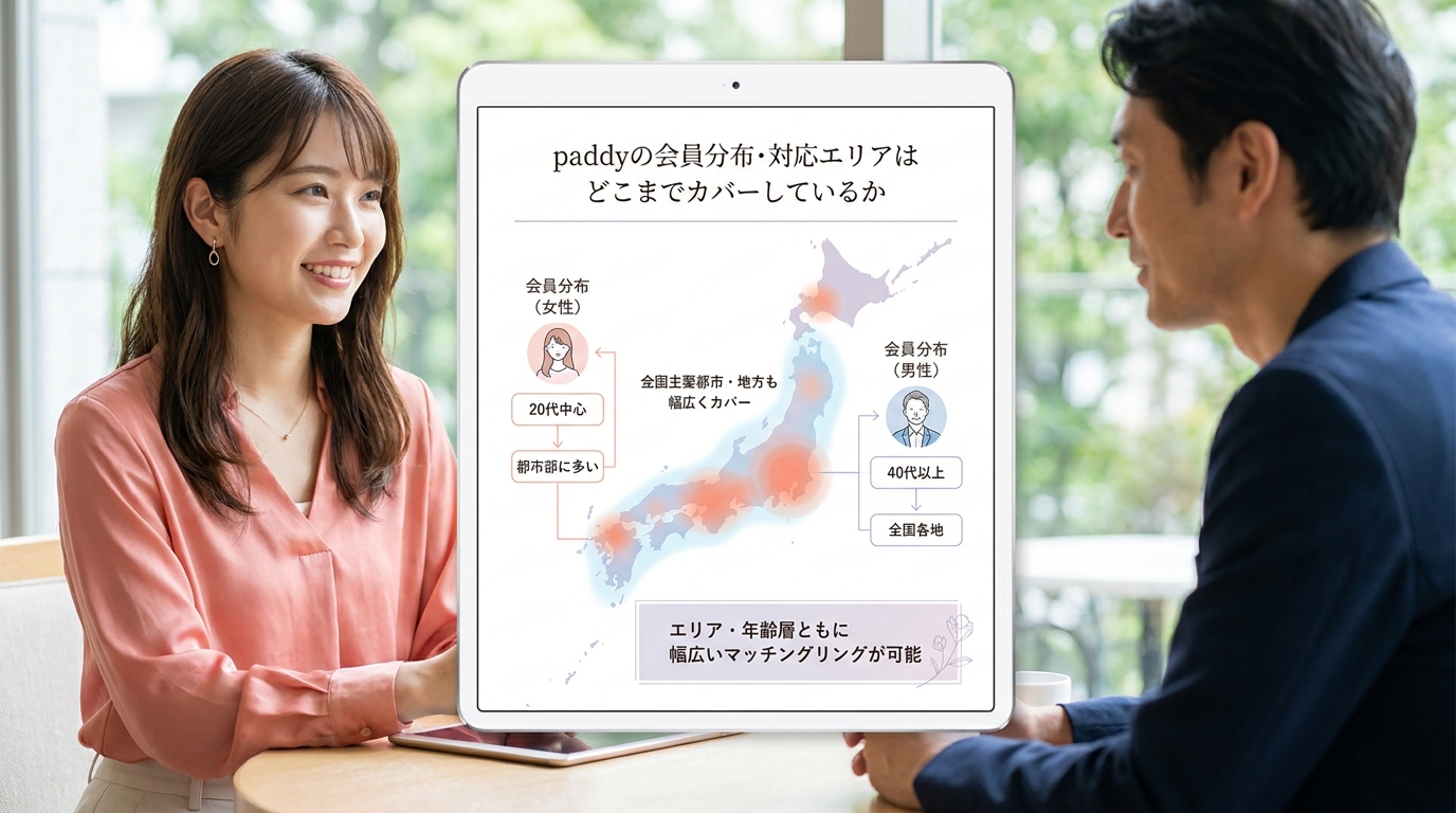 paddyの会員分布・対応エリアはどこまでカバーしているか