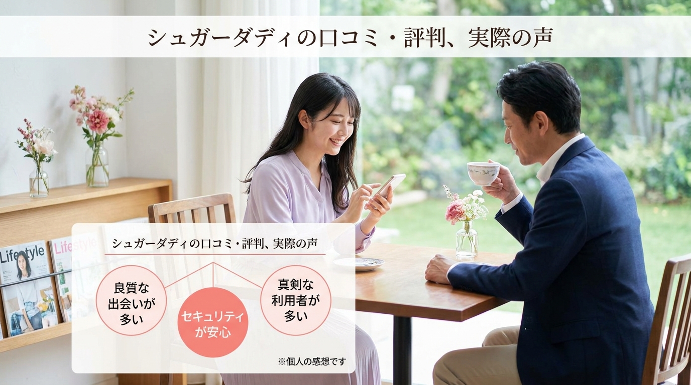 シュガーダディの口コミ・評判、実際の声